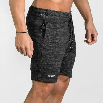 Pantalones cortos musculosos con cremallera