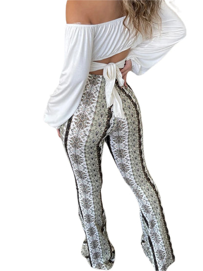 Frauen Boho Flare Pants