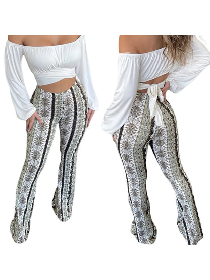 Frauen Boho Flare Pants