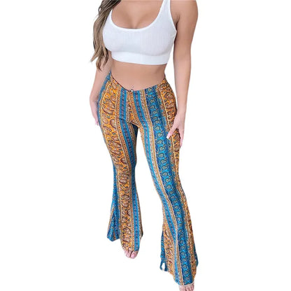 Frauen Boho Flare Pants