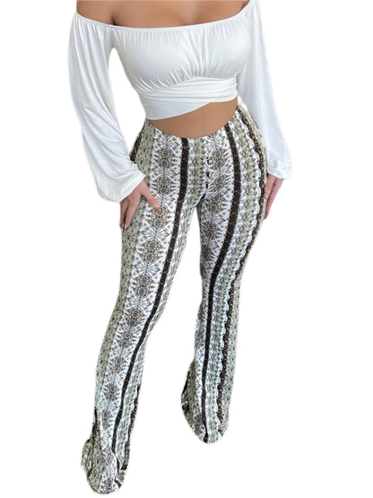 Frauen Boho Flare Pants